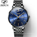 Reloj de mano para hombre, marca de lujo JSDUN, reloj de pulsera mecánico automático, día / fecha, minimalista, Material de aleación, reloj a prueba de agua para hombre